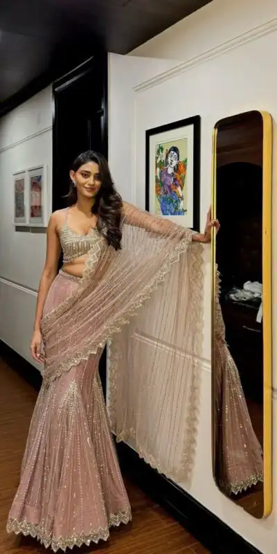 Pink Soft Butterfly Net Lehenga Saree | Lehenga, Bollywood Lehenga, Creative Lehenga, Designer Lehenga, Embroidered Lehenga, Party Wear Lehenga