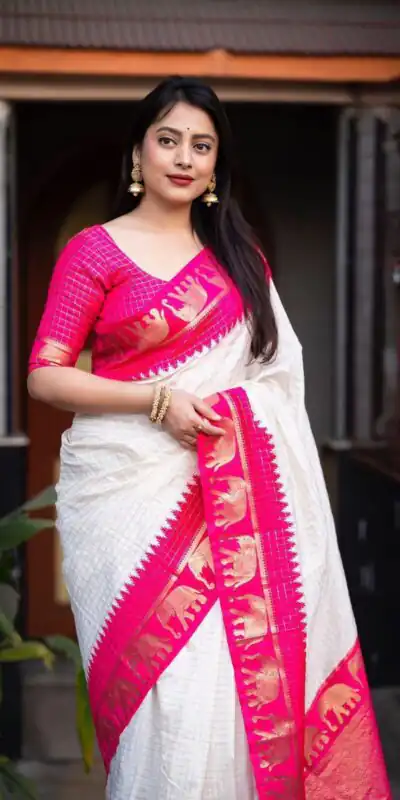 Pink Soft Lichi Silk Jacquard Lace Saree | Sarees, Bollywood Sarees, Creative Sarees, Designer Sarees, Embroidered Sarees, Ethnic Saree, Modern Digital sarees, Party Wear Sarees