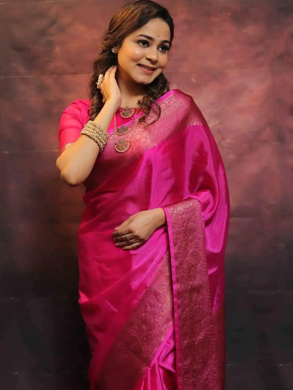 Pink Soft Lichi Silk Lace Border Saree | Sarees, Bollywood Sarees, Creative Sarees, Designer Sarees, Embroidered Sarees, Ethnic Saree, Modern Digital sarees, Party Wear Sarees