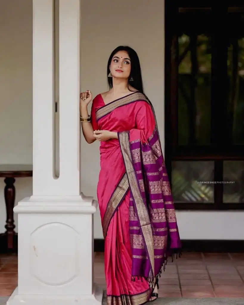Pink Soft Silk Cloth Jacquard All Over Saree | Sarees, Bollywood Sarees, Creative Sarees, Designer Sarees, Embroidered Sarees, Ethnic Saree, Modern Digital sarees, Party Wear Sarees