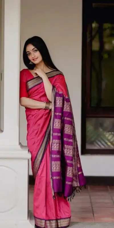 Pink Soft Silk Cloth Jacquard All Over Saree | Sarees, Bollywood Sarees, Creative Sarees, Designer Sarees, Embroidered Sarees, Ethnic Saree, Modern Digital sarees, Party Wear Sarees