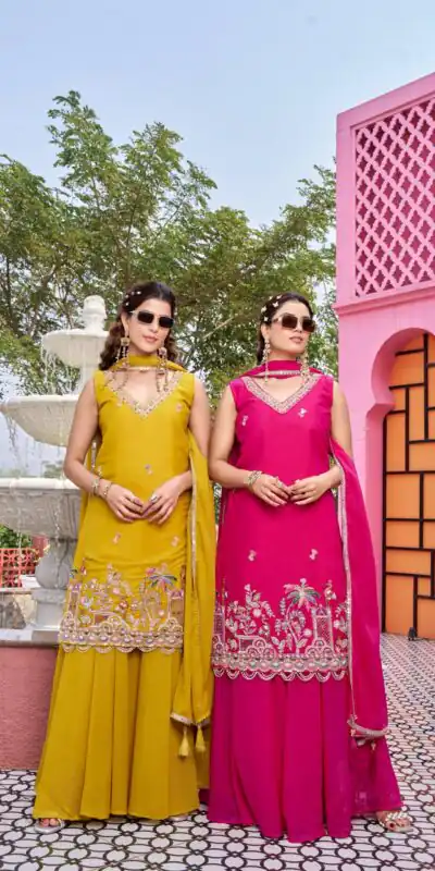Pink Star Georgette Embroidery Work Salwar Suit | Jump Suits, Salwar suit, Casual Suits, Creative suits, Designer Suits, Palazzo Suits, Party Wear Suits, Patiala Suits, Straight Suits