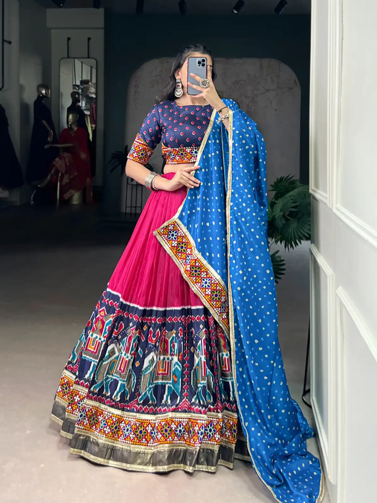 Pink Tasar Silk With Gamthi Work Lehenga Choli | Lehenga, Bollywood Lehenga, Creative Lehenga, Designer Lehenga, Embroidered Lehenga, Party Wear Lehenga