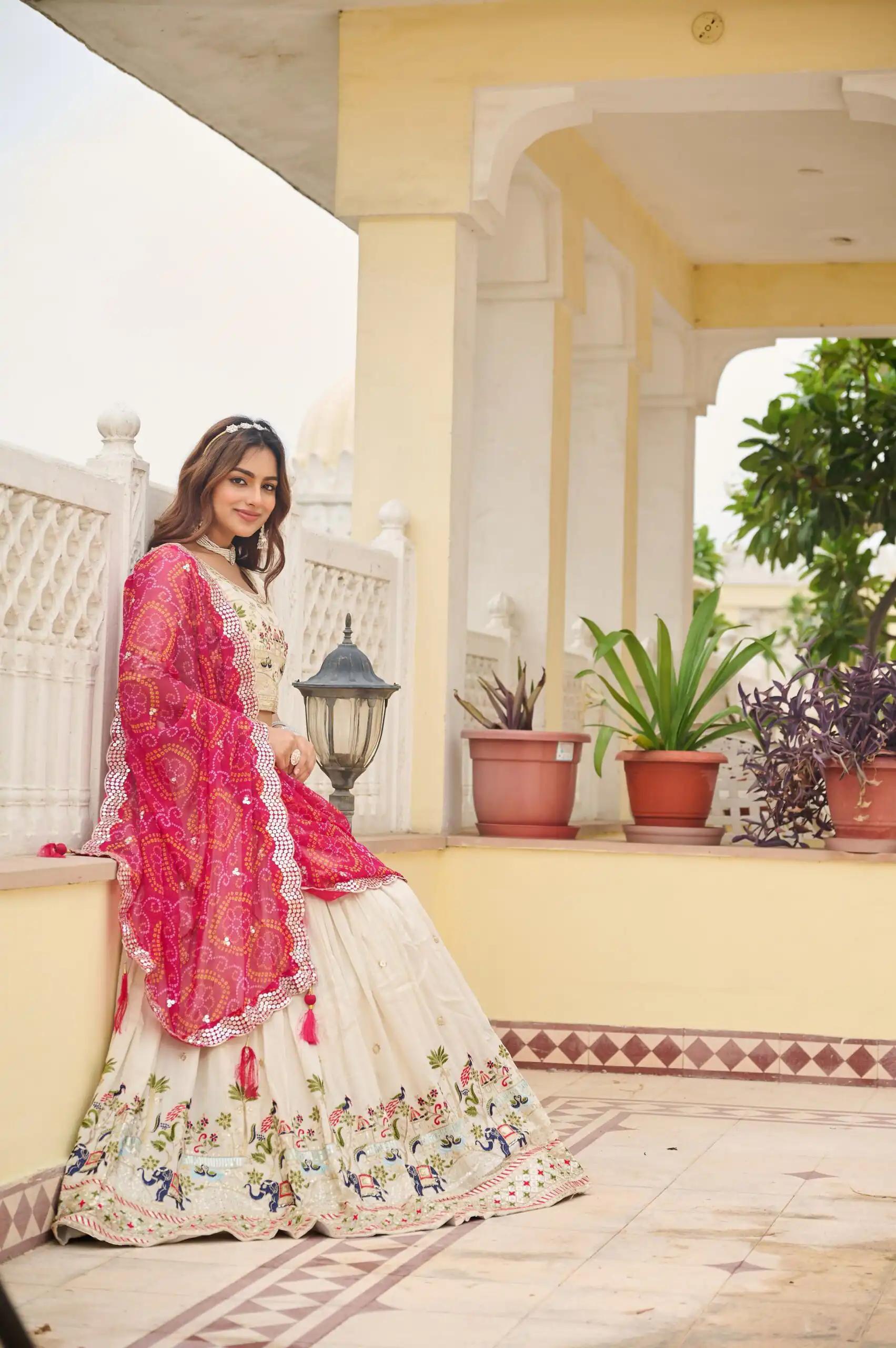 Pink Tissue Silk Embroidery Work Lehenga Choli | Lehenga, Bollywood Lehenga, Creative Lehenga, Designer Lehenga, Embroidered Lehenga, Party Wear Lehenga