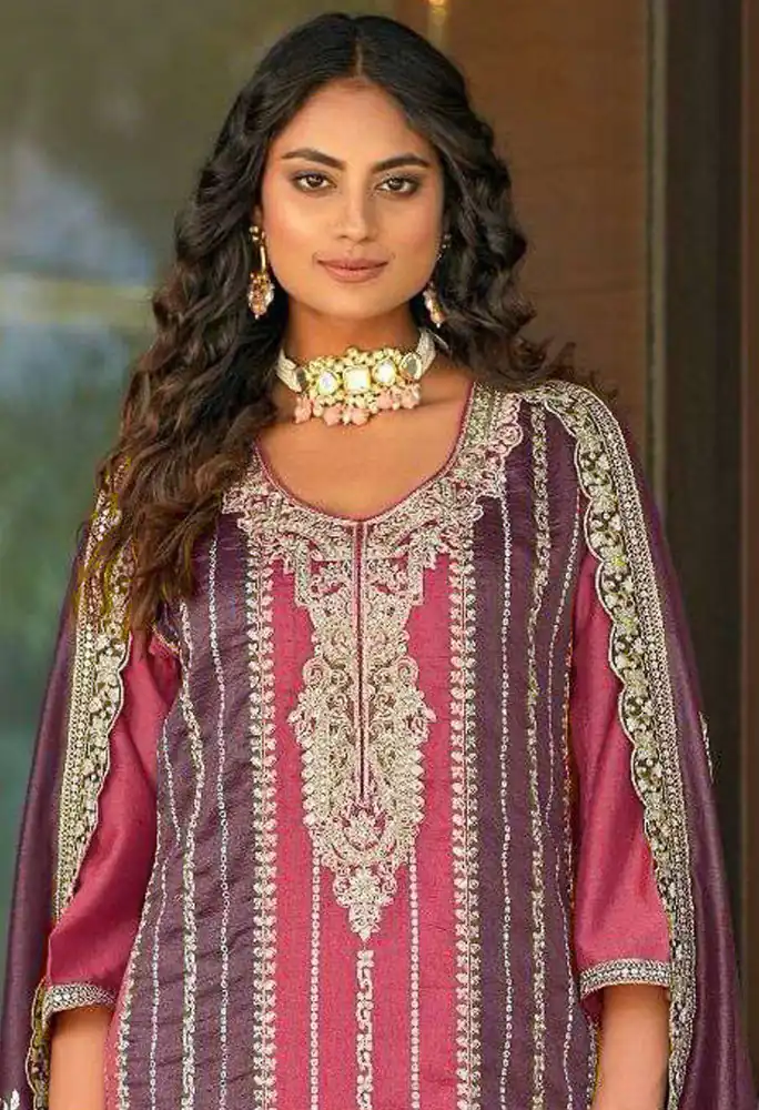 Pink Vichitra Embroidery Codding Sequence Salwar Suit | Jump Suits, Salwar suit, Casual Suits, Creative suits, Designer Suits, Palazzo Suits, Party Wear Suits, Patiala Suits, Straight Suits