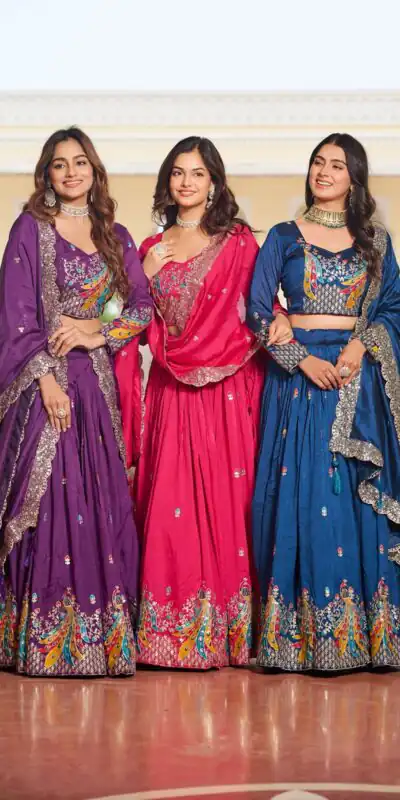 Pink Vichitra Embroidery Work Lehenga Choli | Lehenga, Bollywood Lehenga, Creative Lehenga, Designer Lehenga, Embroidered Lehenga, Party Wear Lehenga