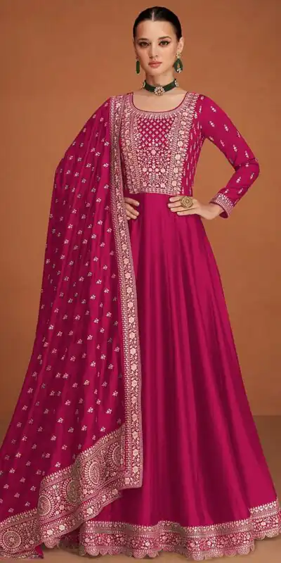 Pink Vichitra Embroidery Work Salwar Suit | Jump Suits, Salwar suit, Casual Suits, Creative suits, Designer Suits, Palazzo Suits, Party Wear Suits, Patiala Suits, Straight Suits