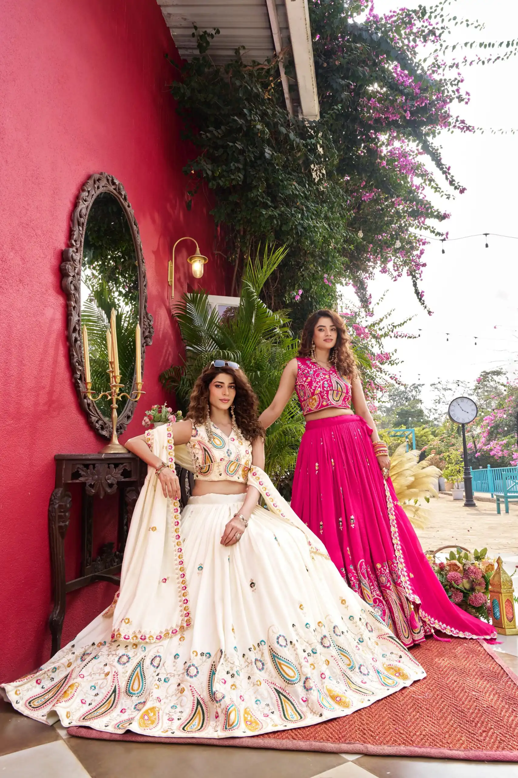Pink Vichitra With Embroidery Work Lehenga Choli | Lehenga, Bollywood Lehenga, Creative Lehenga, Designer Lehenga, Embroidered Lehenga, Party Wear Lehenga
