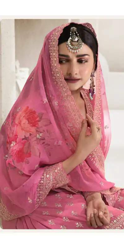 Pink Viscose Chinon Embroidered Sequence Salwar Suit | Salwar suit, Casual Suits, Creative suits, Designer Suits, Palazzo Suits, Party Wear Suits, Patiala Suits, Straight Suits