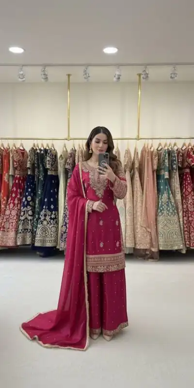 Pink Zimmy Silk Lace Embroidery Work Salwar Suit | Jump Suits, Salwar suit, Casual Suits, Creative suits, Designer Suits, Palazzo Suits, Party Wear Suits, Patiala Suits, Straight Suits