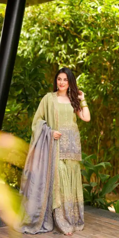 Pista Chinon Embroidery Work Salwar Suit | Jump Suits, Salwar suit, Casual Suits, Creative suits, Designer Suits, Palazzo Suits, Party Wear Suits, Patiala Suits, Straight Suits