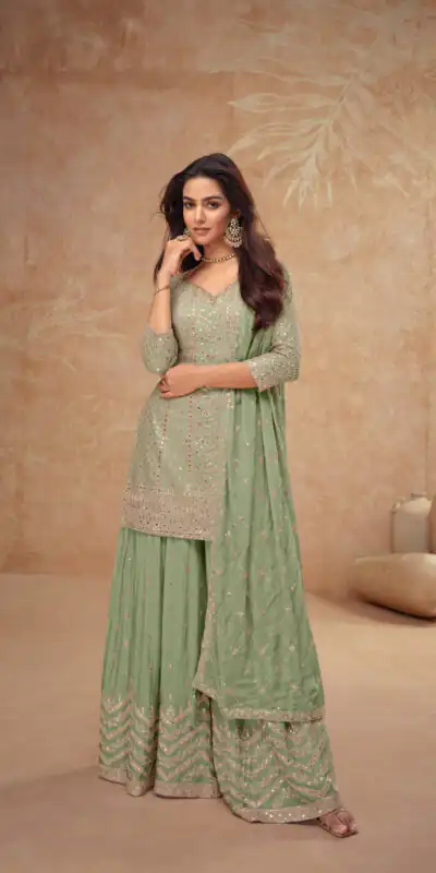 Pista Chinon Sequence Work Salwar Suit | Jump Suits, Salwar suit, Casual Suits, Creative suits, Designer Suits, Palazzo Suits, Party Wear Suits, Patiala Suits, Straight Suits