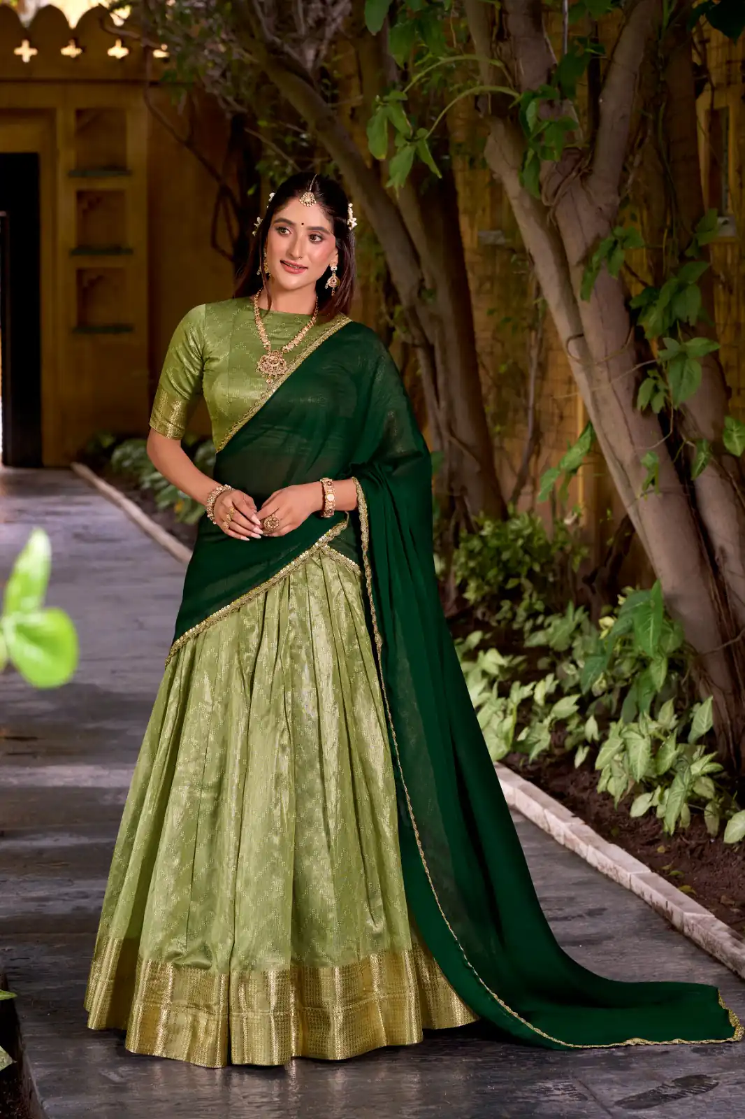 Pista Dupion Silk Zari Work Lehenga Choli | Lehenga, Bollywood Lehenga, Creative Lehenga, Designer Lehenga, Embroidered Lehenga, Party Wear Lehenga