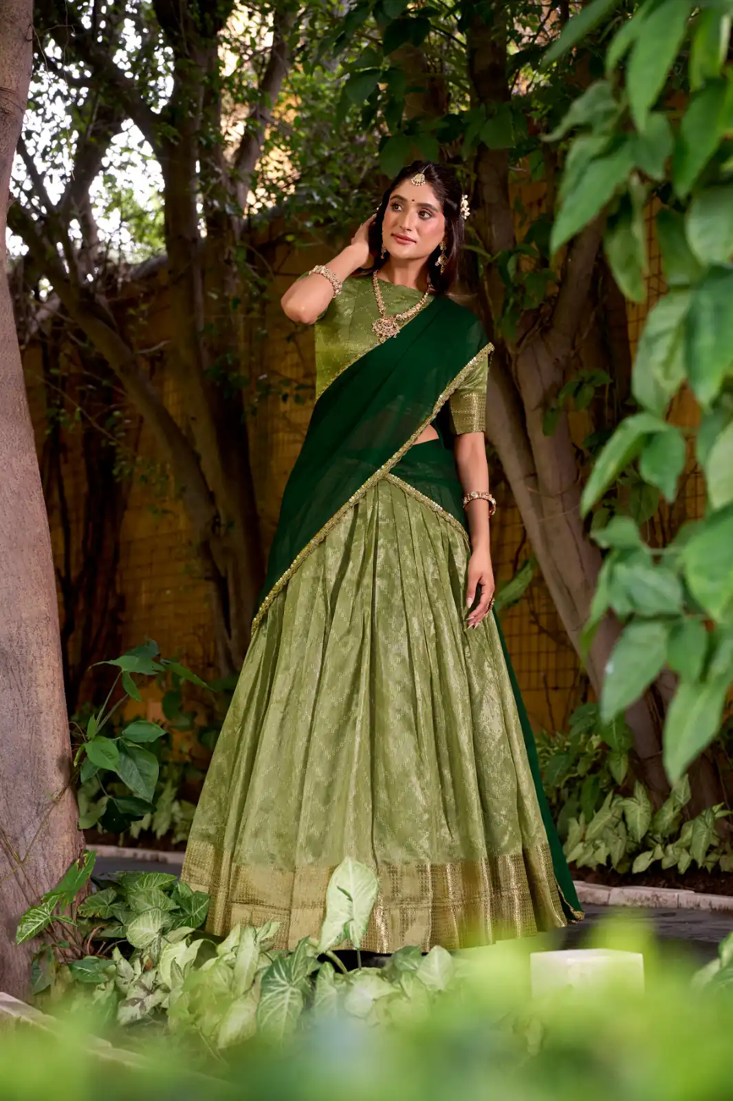 Pista Dupion Silk Zari Work Lehenga Choli | Lehenga, Bollywood Lehenga, Creative Lehenga, Designer Lehenga, Embroidered Lehenga, Party Wear Lehenga