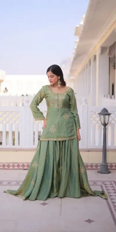 Pista Fendi Crush Zari Embroidery Work Salwar Suit | Jump Suits, Salwar suit, Casual Suits, Creative suits, Designer Suits, Palazzo Suits, Party Wear Suits, Patiala Suits, Straight Suits