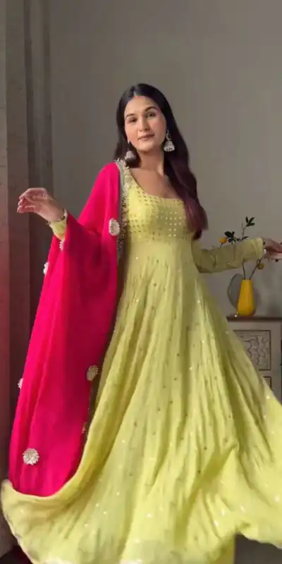 Pista Foix Georgette Thread With Sequence Salwar Suit | Jump Suits, Salwar suit, Casual Suits, Creative suits, Designer Suits, Palazzo Suits, Party Wear Suits, Patiala Suits, Straight Suits