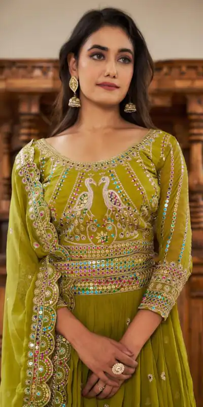 Pista Georgette Multi Sequence Work Lehenga Choli | Lehenga, Bollywood Lehenga, Creative Lehenga, Designer Lehenga, Embroidered Lehenga, Party Wear Lehenga