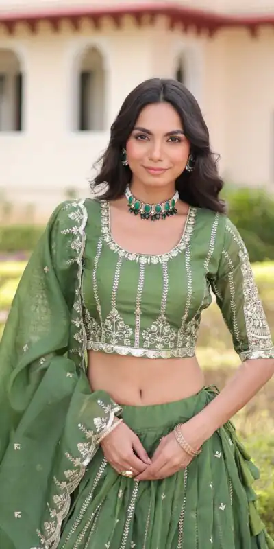Pista Gold Crush Embroidery Zari Work Lehenga Choli | Lehenga, Bollywood Lehenga, Creative Lehenga, Designer Lehenga, Embroidered Lehenga, Party Wear Lehenga