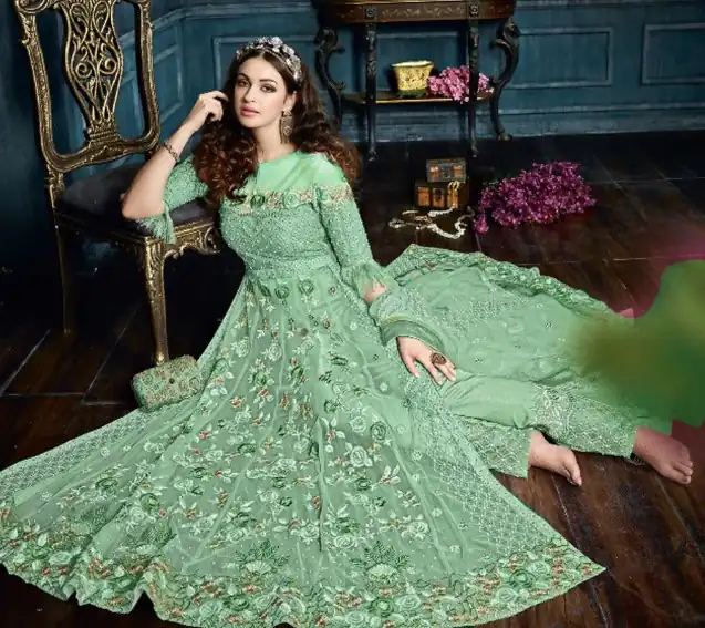 Pista Green Net With Embroidery Stone Salwar Suit | Salwar suit, Casual Suits, Creative suits, Designer Suits, Palazzo Suits, Party Wear Suits, Patiala Suits, Straight Suits