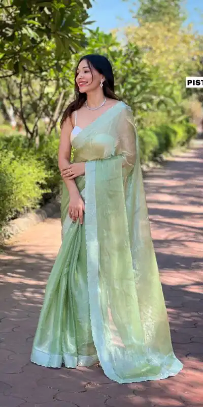 Pista Green Silk Diamond Sequins Saree | Sarees, Bollywood Sarees, Creative Sarees, Designer Sarees, Embroidered Sarees, Ethnic Saree, Modern Digital sarees, Party Wear Sarees
