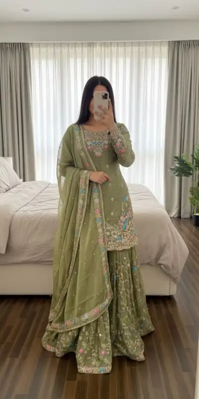 Pista Organza Silk Sequence Moti Work Salwar Suit | Jump Suits, Salwar suit, Casual Suits, Creative suits, Designer Suits, Palazzo Suits, Party Wear Suits, Patiala Suits, Straight Suits