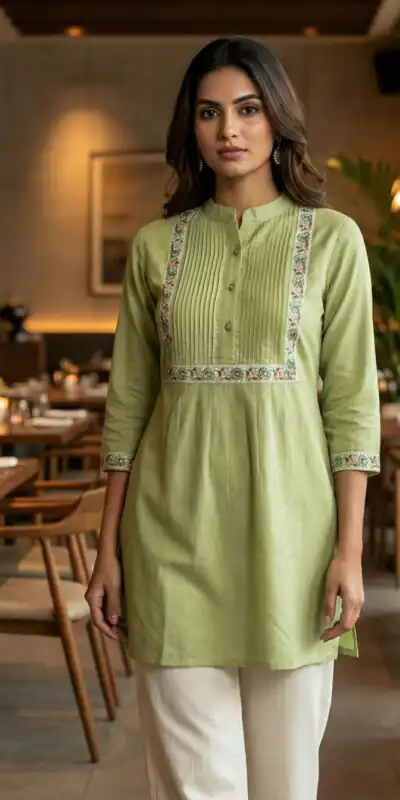 Pista Rayon Multi Embroidery Work Kurti | Kurti, Bollywood Kurti, Creative Kurtis, Designer Kurti, Party Wear Kurti, Selfie Kurti