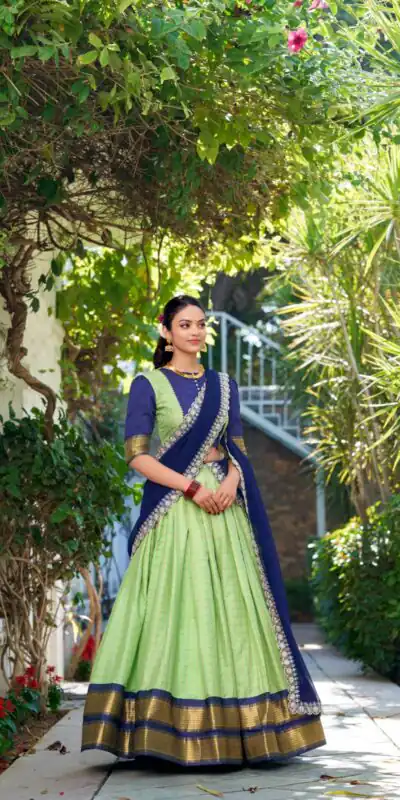 Pista Zari Chex Weaving Work Lehenga Choli | Lehenga, Bollywood Lehenga, Creative Lehenga, Designer Lehenga, Embroidered Lehenga, Party Wear Lehenga