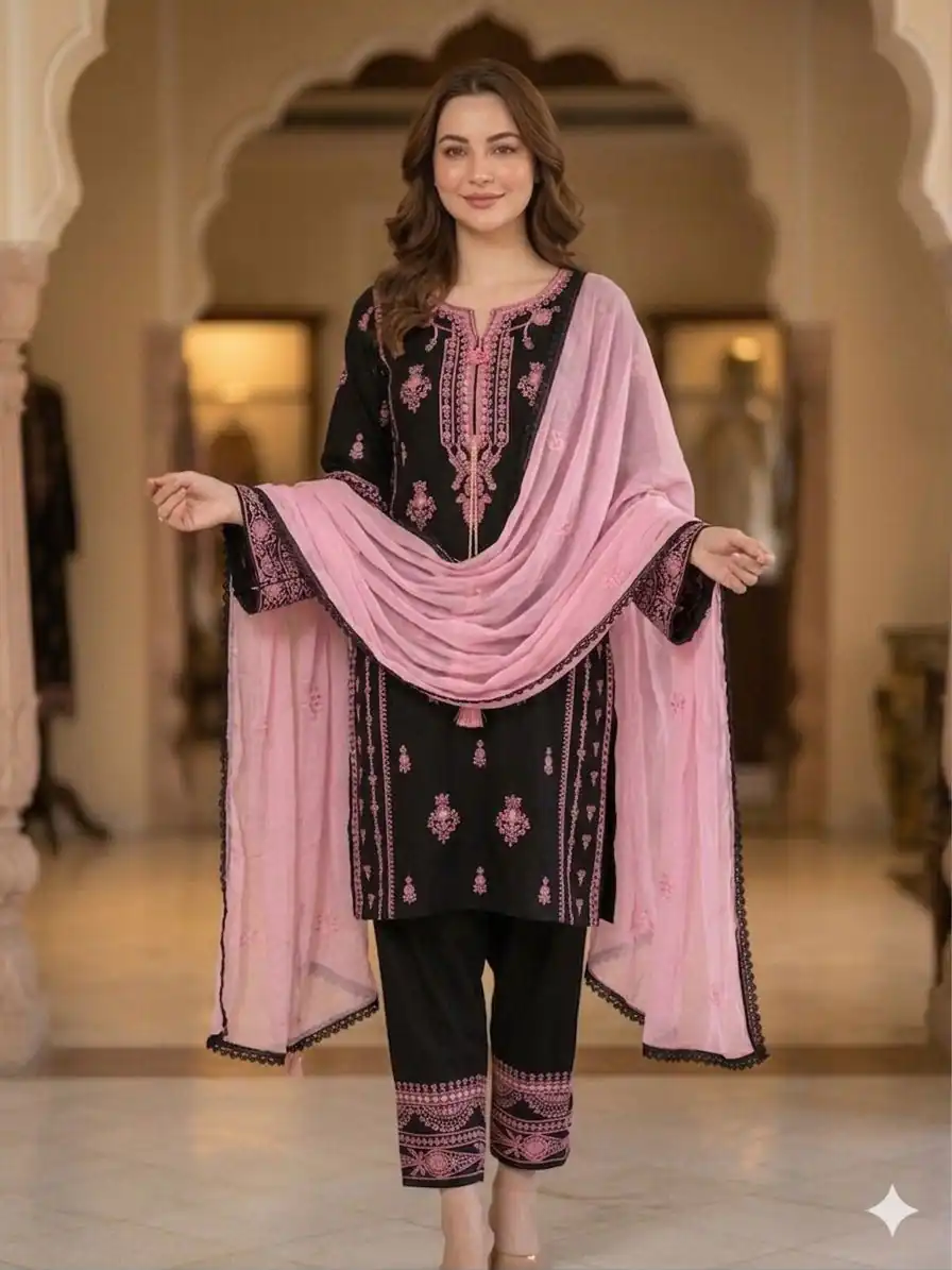 BE 465 Black in Faux Georgette Mirror Embroidery Work Salwar Suit . Best Price ₹1999. Delivery 4-6 Working Days. Shop now. | Jump Suits, Salwar suit, Casual Suits, Creative suits, Designer Suits, Palazzo Suits, Party Wear Suits, Patiala Suits, Straight Suits