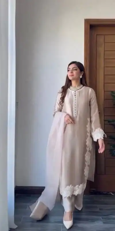 ST 213 Cream Color Natural Crep Salwar Suit with Embroidery Work. Wedding, Party, Festive, Best Price ₹1899. Delivery 4-6 Working Days. Shop now. | Jump Suits, Salwar suit, Casual Suits, Creative suits, Designer Suits, Palazzo Suits, Party Wear Suits, Patiala Suits, Straight Suits