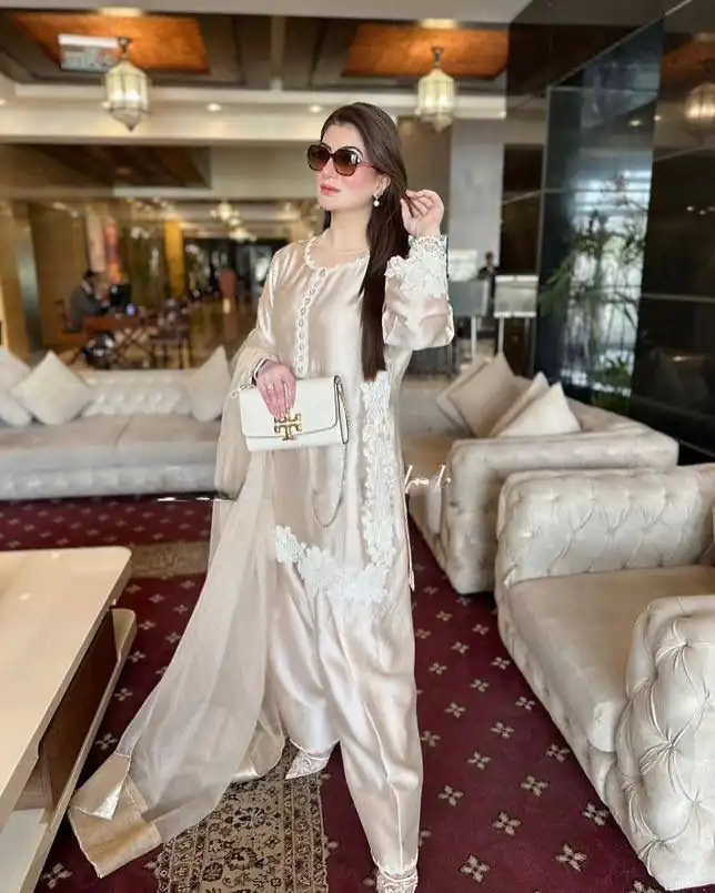 ST 213 Cream Color Natural Crep Salwar Suit with Embroidery Work. Wedding, Party, Festive, Best Price ₹1899. Delivery 4-6 Working Days. Shop now. | Jump Suits, Salwar suit, Casual Suits, Creative suits, Designer Suits, Palazzo Suits, Party Wear Suits, Patiala Suits, Straight Suits