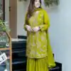 JF 027 Green in Faux Georgette Mirror Embroidery Work Salwar Suit . Best Price ₹1949. Delivery 4-6 Working Days. Shop now. | Jump Suits, Salwar suit, Casual Suits, Creative suits, Designer Suits, Palazzo Suits, Party Wear Suits, Patiala Suits, Straight Suits