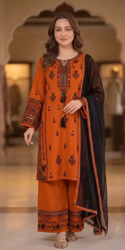 BE 465 Orange in Faux Georgette Mirror Embroidery Work Salwar Suit . Best Price ₹1999. Delivery 4-6 Working Days. Shop now. | Jump Suits, Salwar suit, Casual Suits, Creative suits, Designer Suits, Palazzo Suits, Party Wear Suits, Patiala Suits, Straight Suits