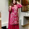 JF 027 Pink in Faux Georgette Mirror Embroidery Work Salwar Suit . Best Price ₹1949. Delivery 4-6 Working Days. Shop now. | Jump Suits, Salwar suit, Casual Suits, Creative suits, Designer Suits, Palazzo Suits, Party Wear Suits, Patiala Suits, Straight Suits