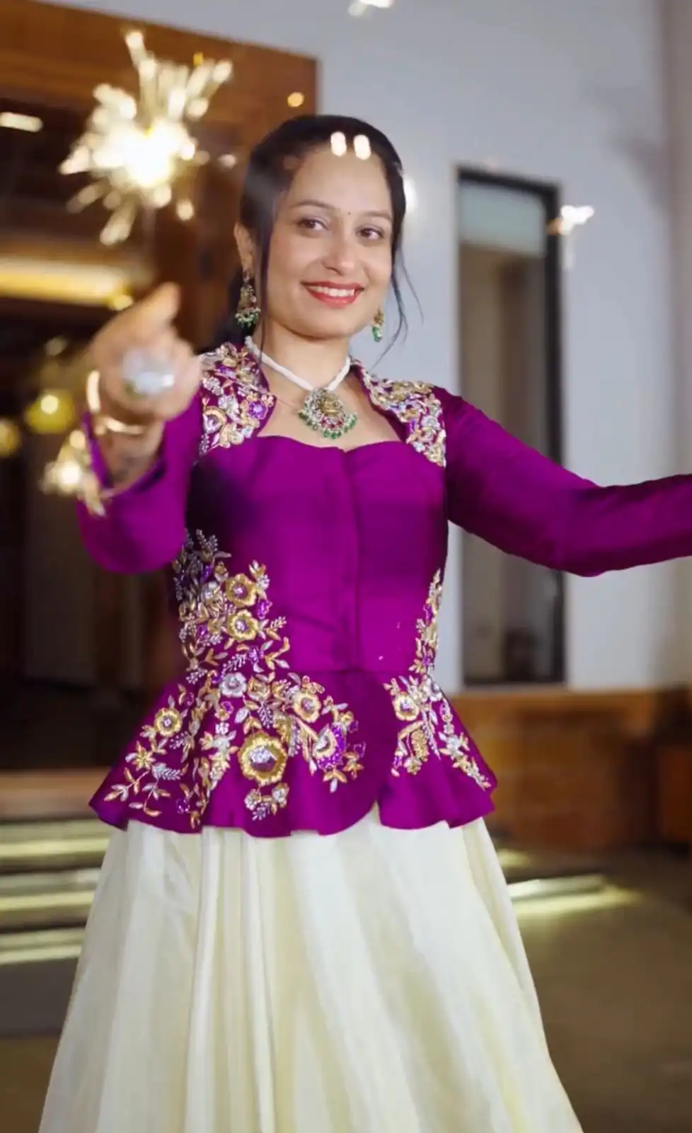 Purple Chinon Embroidery Work Lehenga Choli | Lehenga, Bollywood Lehenga, Creative Lehenga, Designer Lehenga, Embroidered Lehenga, Party Wear Lehenga