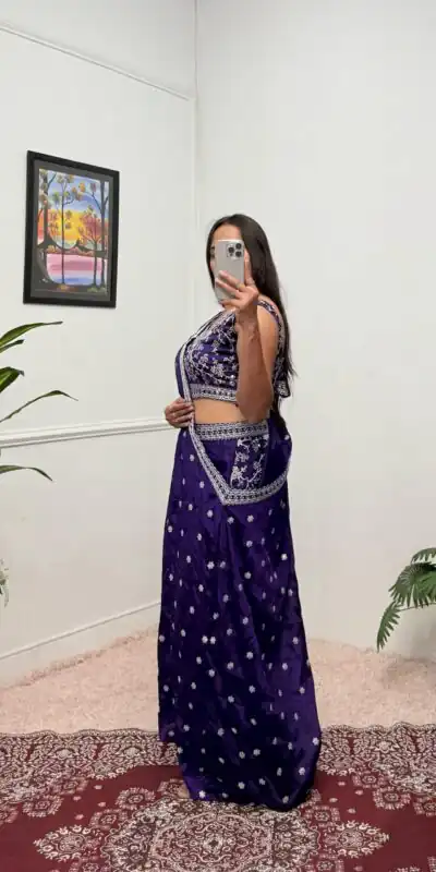 Purple Chinon Embroidery Work Salwar Suit | Jump Suits, Salwar suit, Casual Suits, Creative suits, Designer Suits, Palazzo Suits, Party Wear Suits, Patiala Suits, Straight Suits