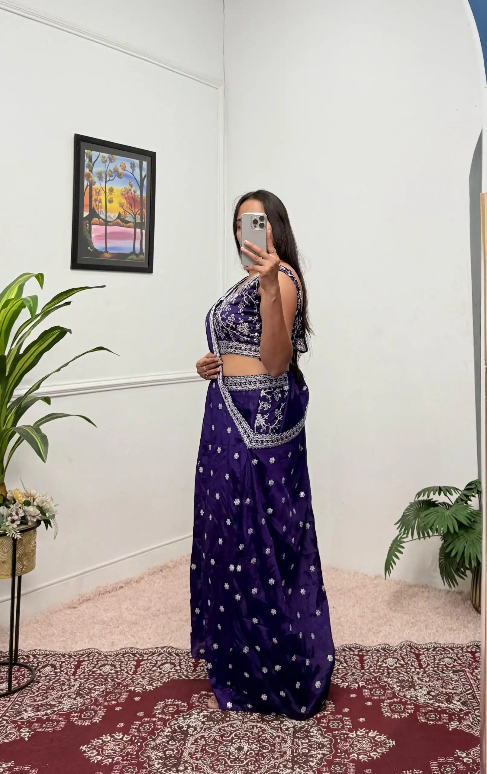 Purple Chinon Embroidery Work Salwar Suit | Jump Suits, Salwar suit, Casual Suits, Creative suits, Designer Suits, Palazzo Suits, Party Wear Suits, Patiala Suits, Straight Suits
