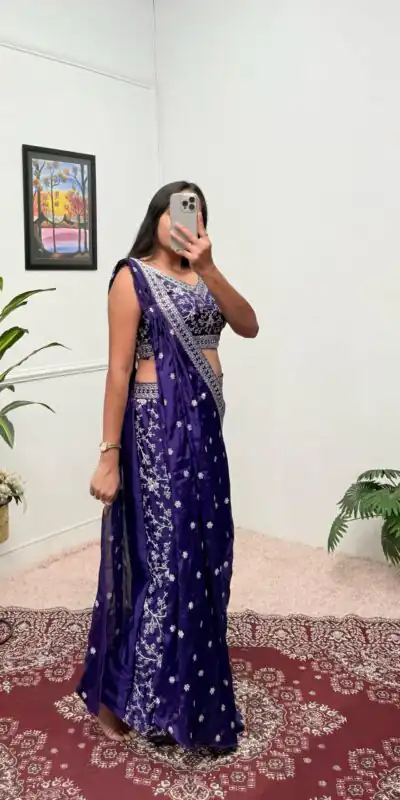 Purple Chinon Embroidery Work Salwar Suit | Jump Suits, Salwar suit, Casual Suits, Creative suits, Designer Suits, Palazzo Suits, Party Wear Suits, Patiala Suits, Straight Suits