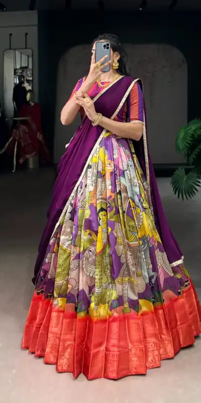 Purple Dola Silk Sequins Zari Work Lehenga Choli | Lehenga, Bollywood Lehenga, Creative Lehenga, Designer Lehenga, Embroidered Lehenga, Party Wear Lehenga