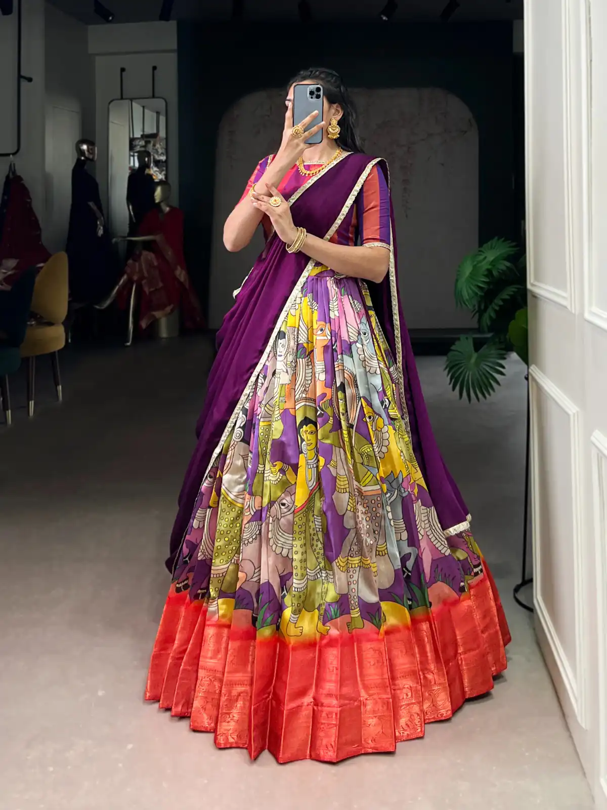 Purple Dola Silk Sequins Zari Work Lehenga Choli | Lehenga, Bollywood Lehenga, Creative Lehenga, Designer Lehenga, Embroidered Lehenga, Party Wear Lehenga