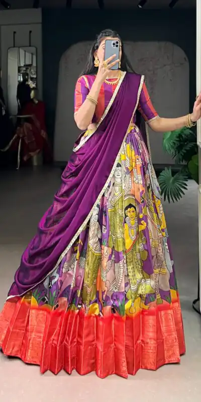 Purple Dola Silk Sequins Zari Work Lehenga Choli | Lehenga, Bollywood Lehenga, Creative Lehenga, Designer Lehenga, Embroidered Lehenga, Party Wear Lehenga