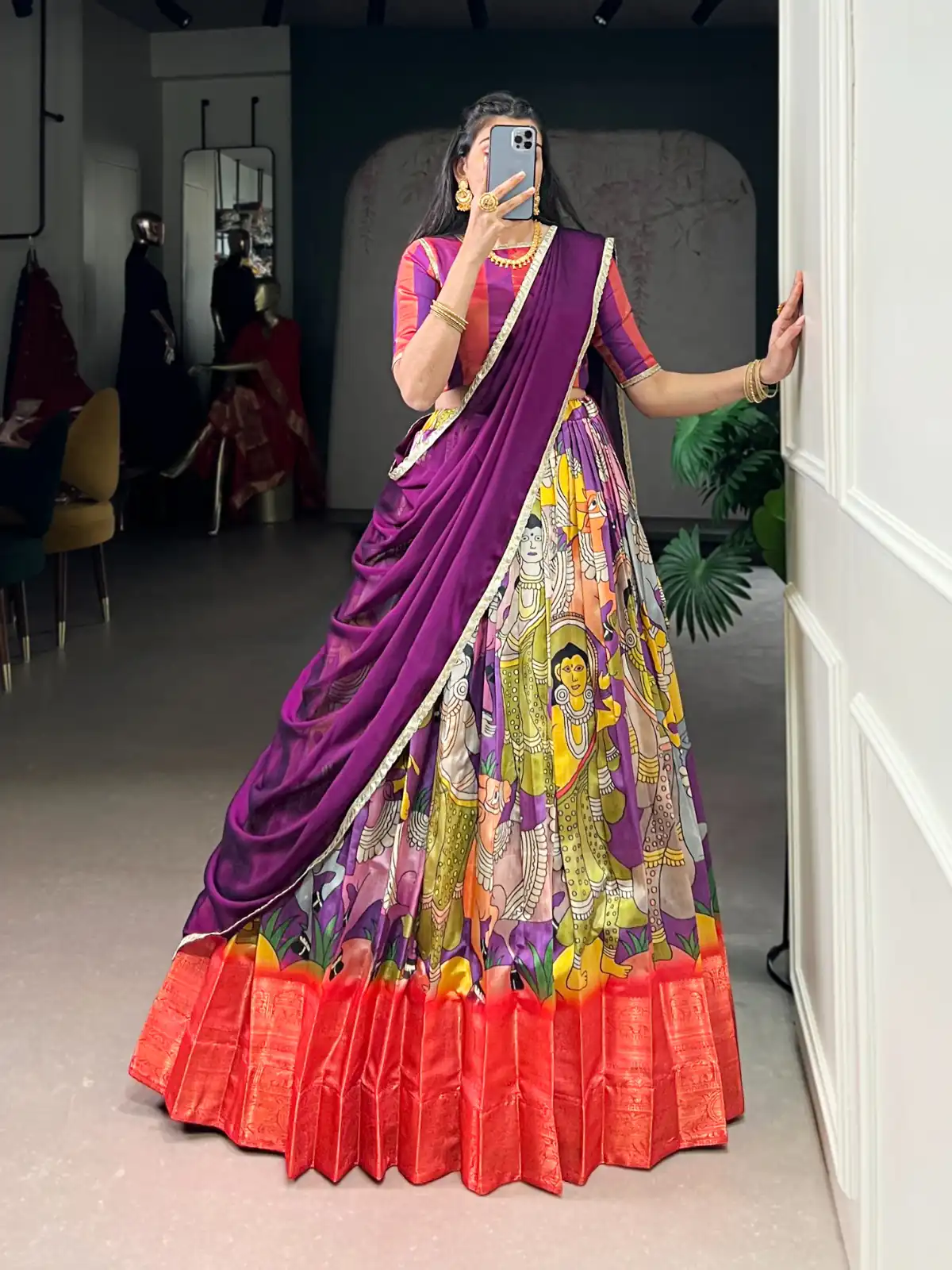Purple Dola Silk Sequins Zari Work Lehenga Choli | Lehenga, Bollywood Lehenga, Creative Lehenga, Designer Lehenga, Embroidered Lehenga, Party Wear Lehenga