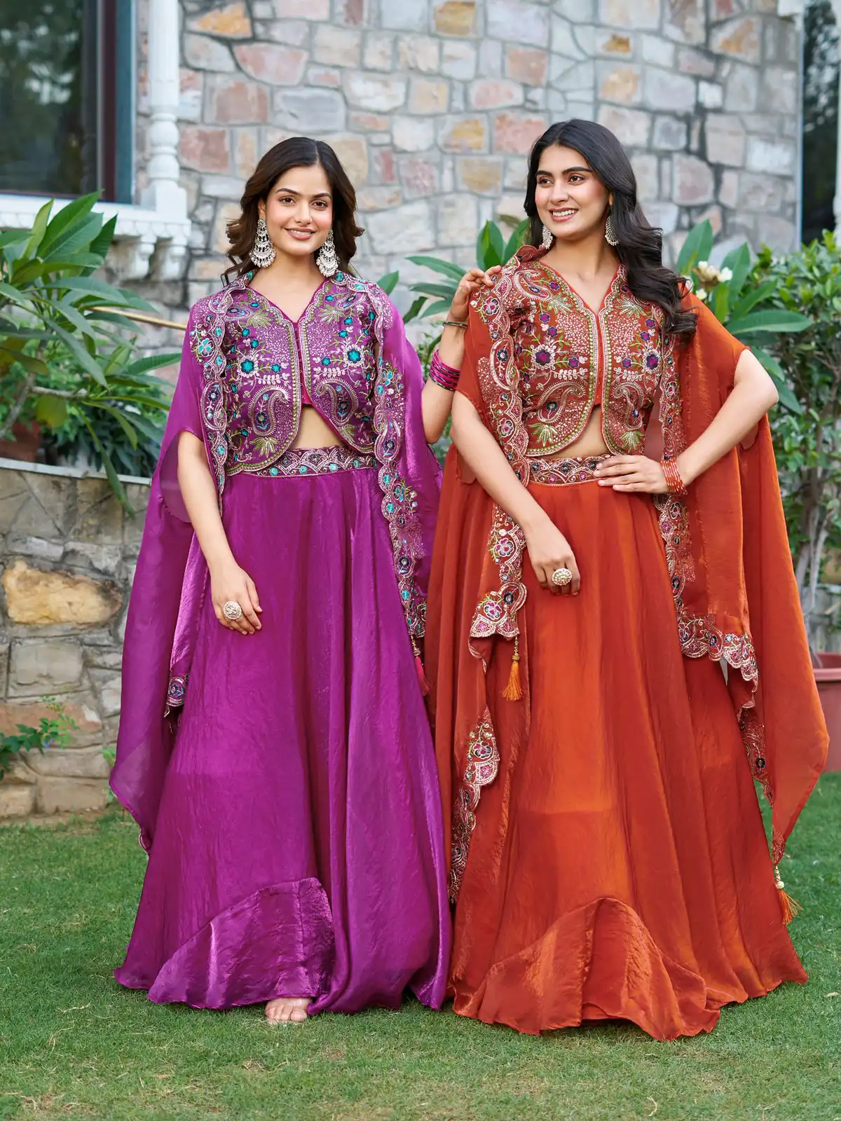 Purple Fendy Silk Embroidery Work Lehenga Choli | Lehenga, Bollywood Lehenga, Creative Lehenga, Designer Lehenga, Embroidered Lehenga, Party Wear Lehenga