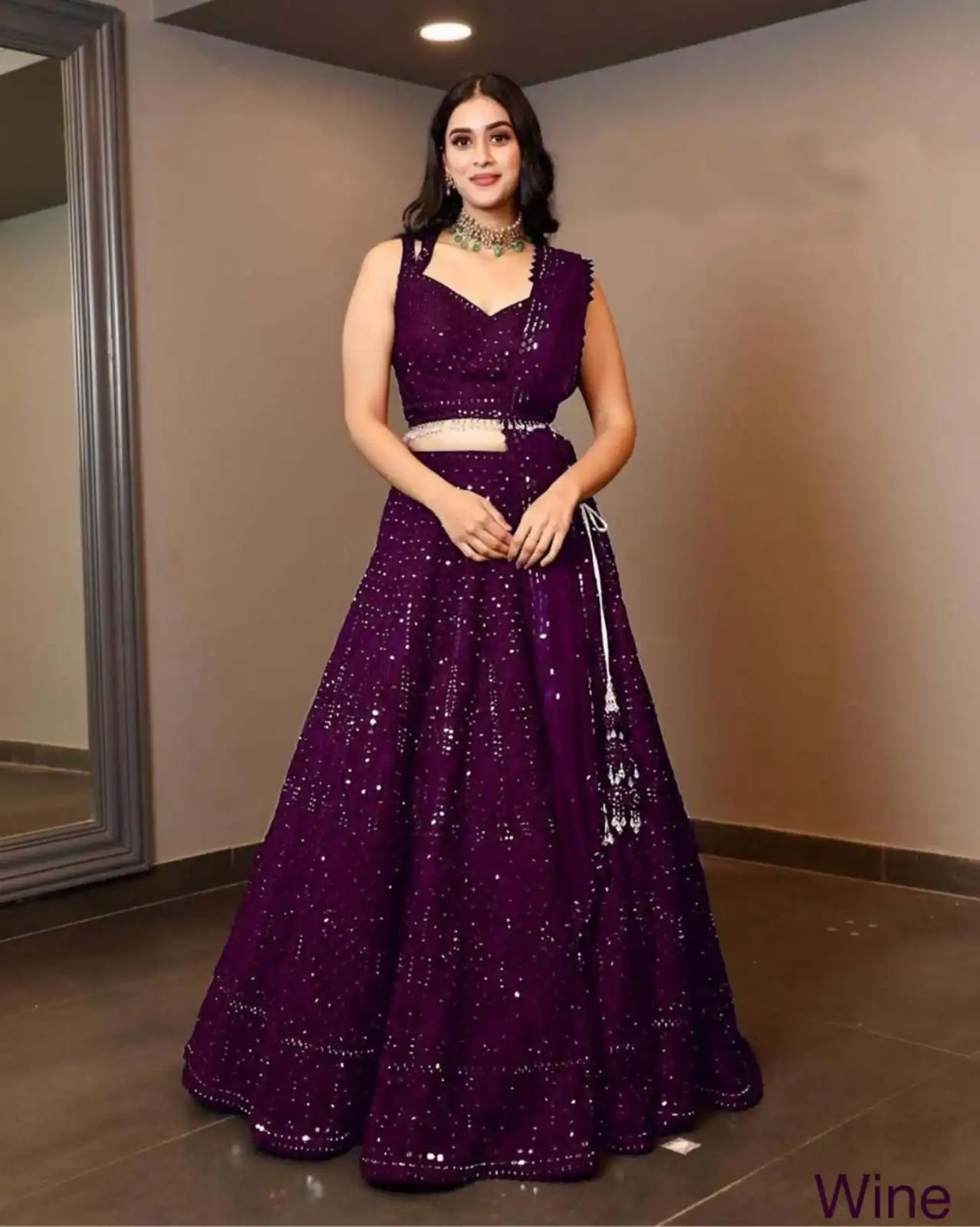 Purple Georgette Embroidery Work Lehenga Choli | Lehenga, Bollywood Lehenga, Creative Lehenga, Designer Lehenga, Embroidered Lehenga, Party Wear Lehenga