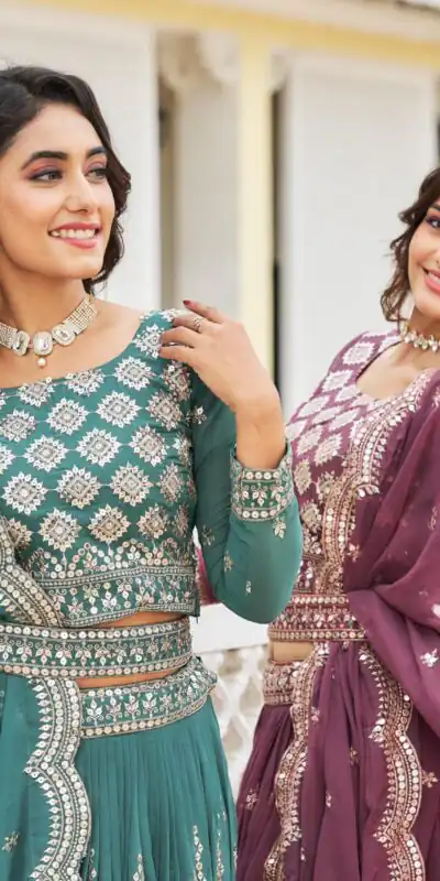 Purple Georgette Sequence Work Lehenga Choli | Lehenga, Bollywood Lehenga, Creative Lehenga, Designer Lehenga, Embroidered Lehenga, Party Wear Lehenga