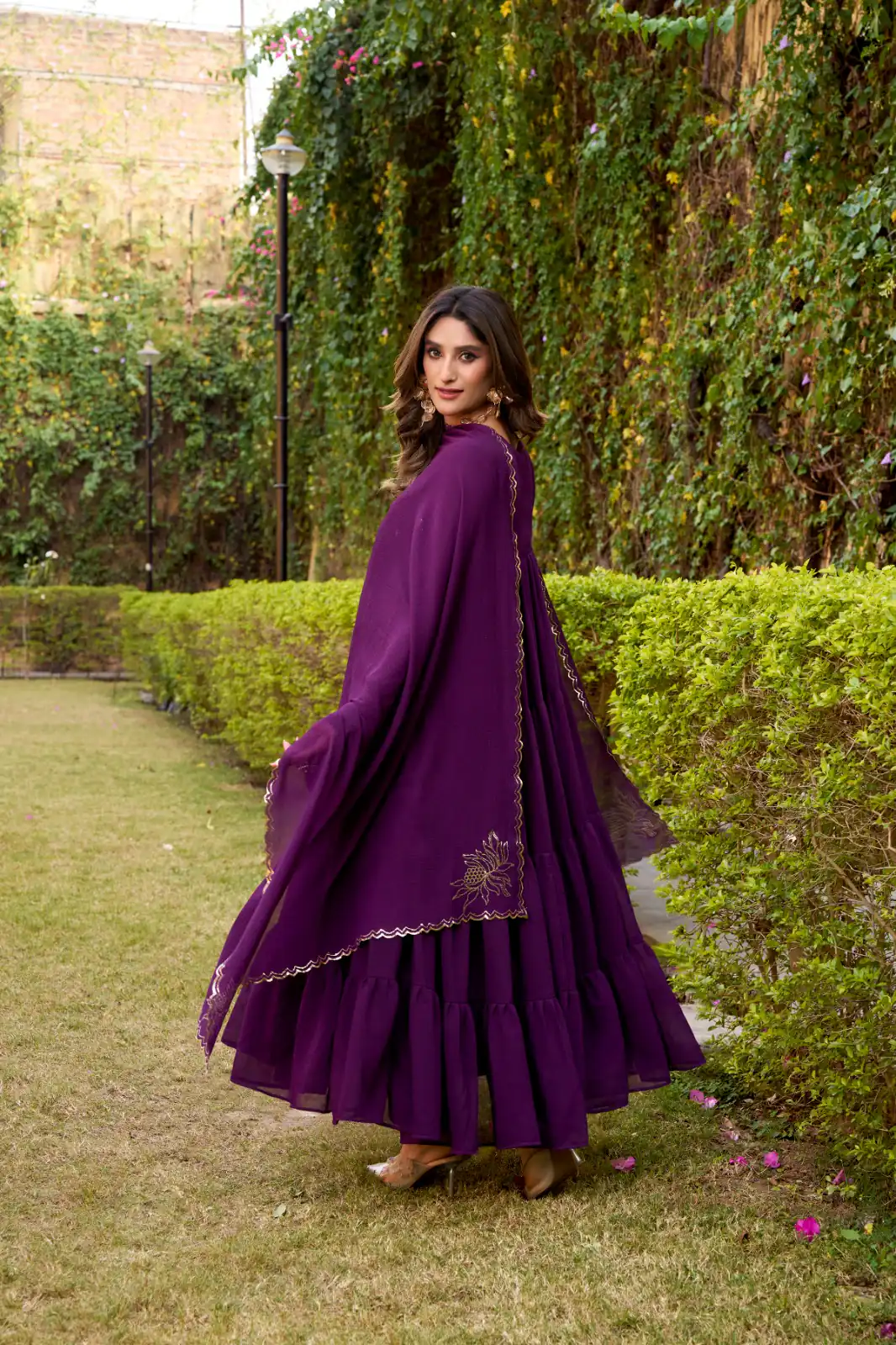 Purple Marbel Foil Work Salwar Suit | Jump Suits, Salwar suit, Casual Suits, Creative suits, Designer Suits, Palazzo Suits, Party Wear Suits, Patiala Suits, Straight Suits