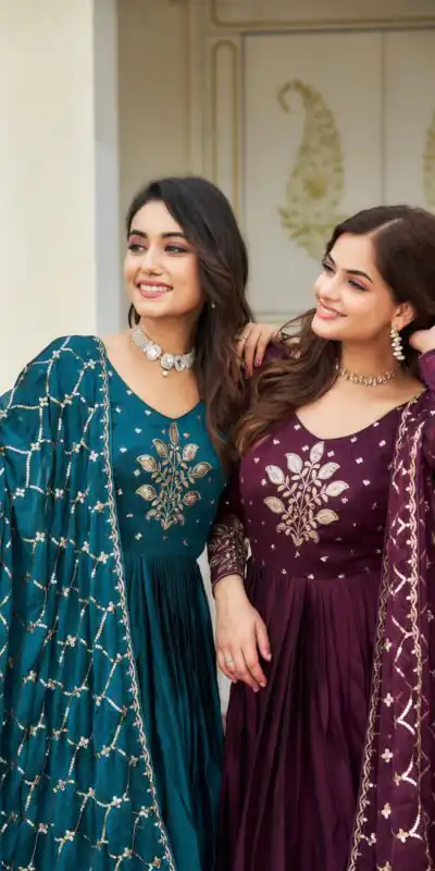 Purple Rangoli Sequence Embroidery Gown | Gowns, Bollywood Gowns, Creative Gowns, Designer Gowns, Embroidered Gowns, Party Wear Gowns