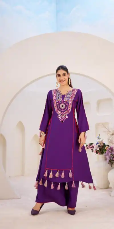 Purple Rayon Thread With Real Mirror Work Salwar Suit | Jump Suits, Salwar suit, Casual Suits, Creative suits, Designer Suits, Palazzo Suits, Party Wear Suits, Patiala Suits, Straight Suits