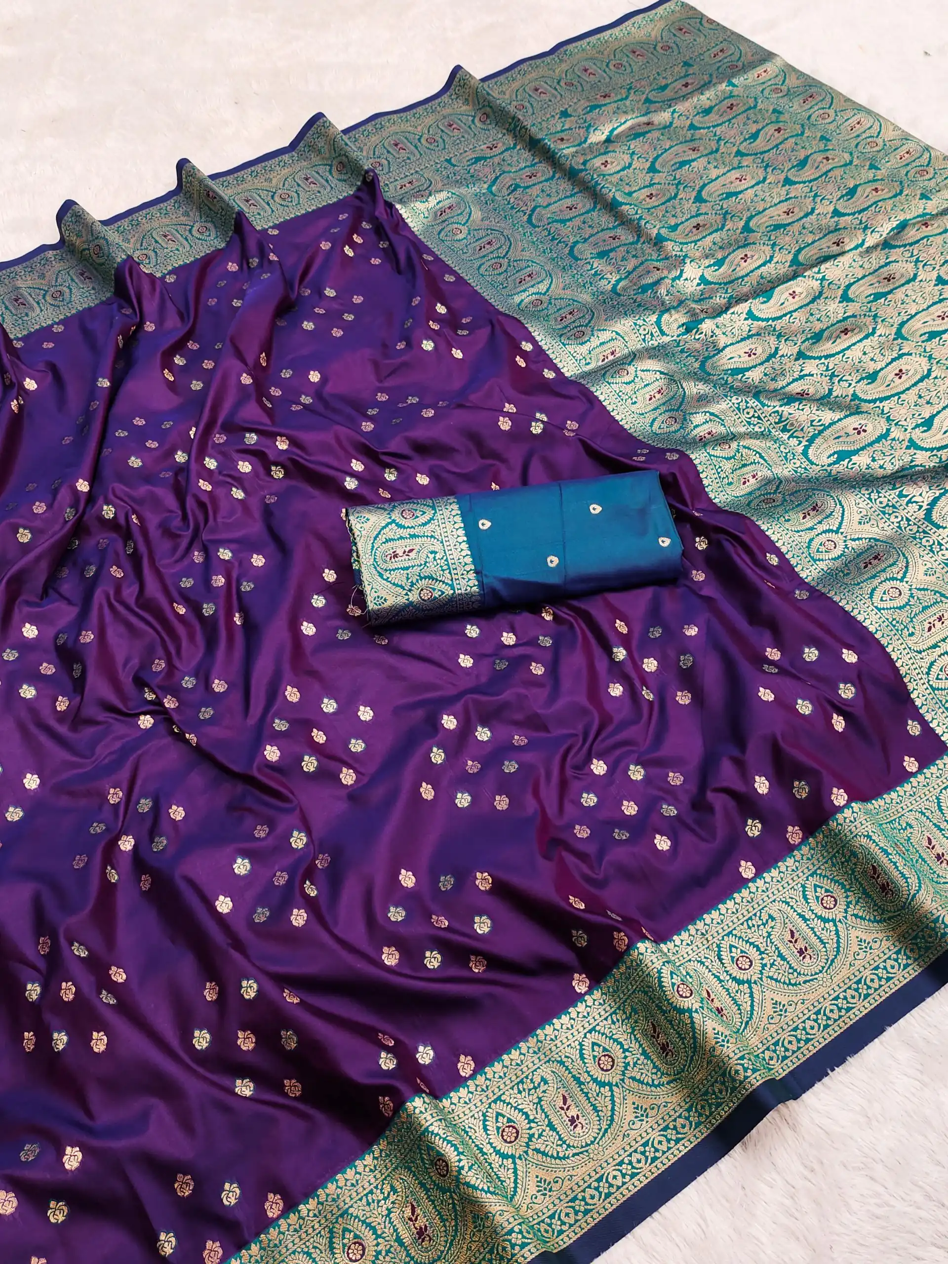 Purple Rich Banarasi Silk Zari Lace Work Saree | Sarees, Bollywood Sarees, Creative Sarees, Designer Sarees, Embroidered Sarees, Ethnic Saree, Modern Digital sarees, Party Wear Sarees