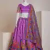 Purple Silk Embroidery Sequins Print Lehenga Choli | Lehenga, Bollywood Lehenga, Creative Lehenga, Designer Lehenga, Embroidered Lehenga, Party Wear Lehenga