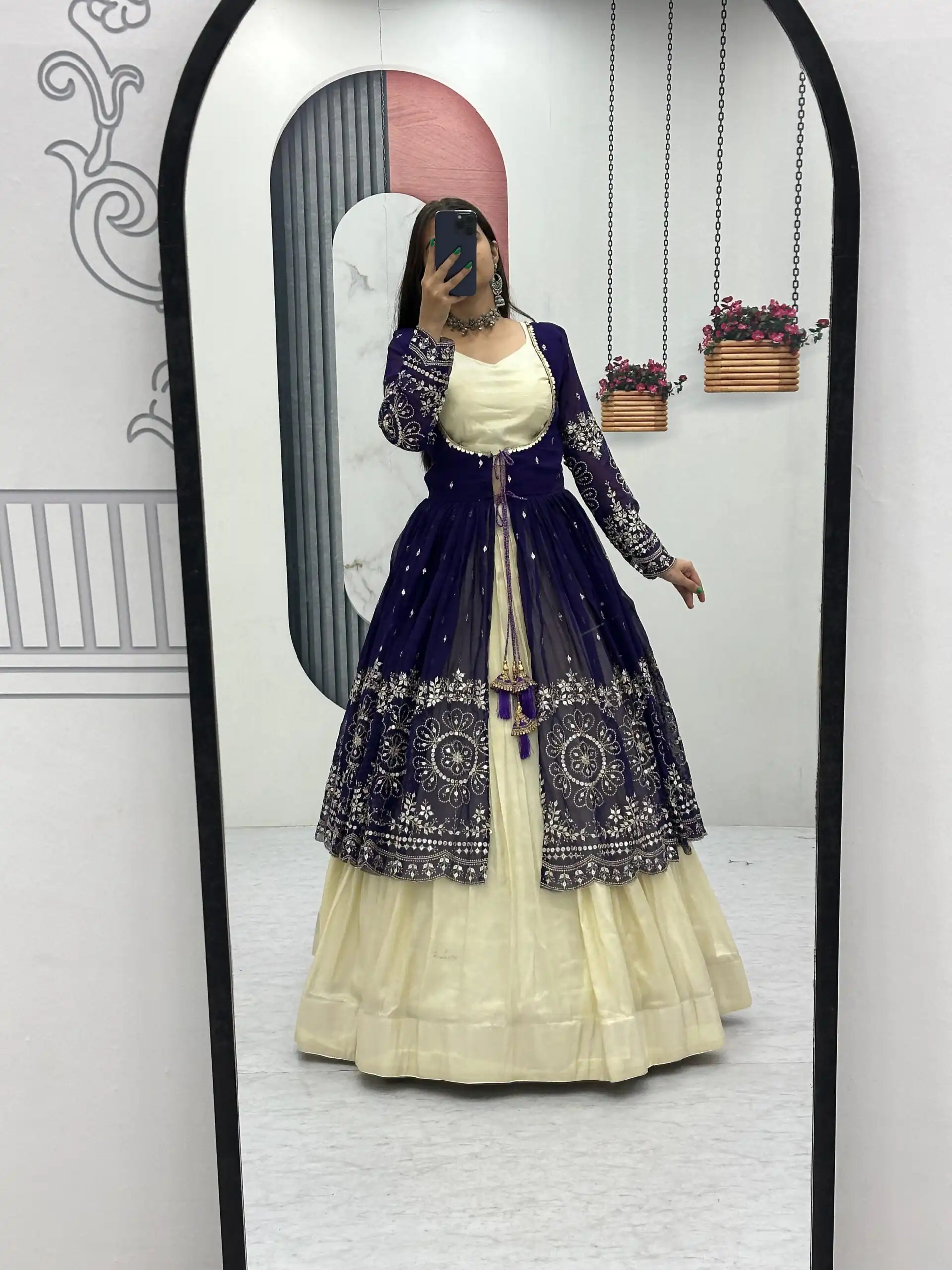 Purple Simar Cosmos Sequence Work Lehenga Choli | Lehenga, Bollywood Lehenga, Creative Lehenga, Designer Lehenga, Embroidered Lehenga, Party Wear Lehenga